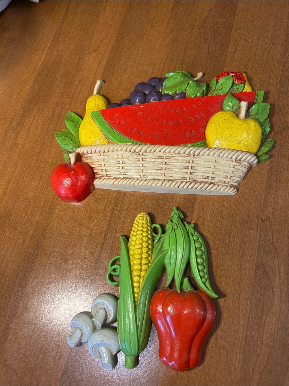 Homco Home Interiors Decorative Fruit & Vegetable Wall Plaques